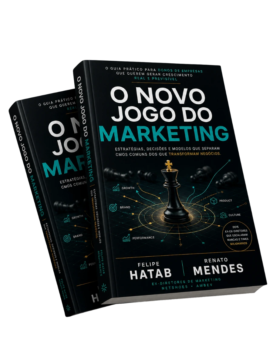 Livro O Novo Jogo do Marketing — Felipe Hatab e Renato Mendes